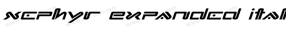 Xephyr Expanded Italic字体转换
